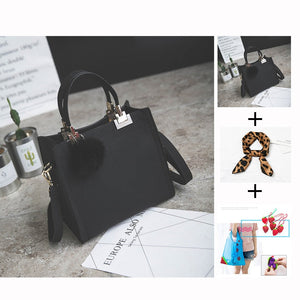 WANGKA handbag women shoulder bag luxury handbags women bags designer High-grade Scrub leather messenger bag Hairball women bag