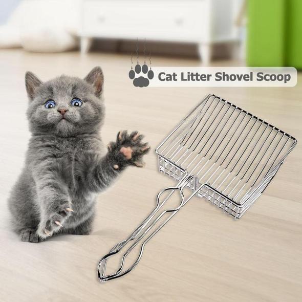 Verbeterde Kattenbak Schep 'Scoop & Clean'